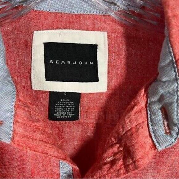 Sean John boys button‎ front linen blend shirt size small - Picture 3 of 5